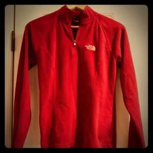 North face fleece, 1/2 zip, sizeM